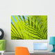 Close-Up Detail Of Light Green Palm Leaves Wall Mural