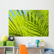 Close-Up Detail Of Light Green Palm Leaves Wall Mural