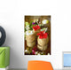 Close-Up Of A Refreshing Tropical Cocktails In Coconut Cups Wall Mural