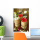 Close-Up Of A Refreshing Tropical Cocktails In Coconut Cups Wall Mural