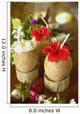 Close-Up Of A Refreshing Tropical Cocktails In Coconut Cups Wall Mural