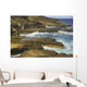 Ocean Crashing Against Rocky Coastline Wall Mural