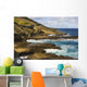 Ocean Crashing Against Rocky Coastline Wall Mural