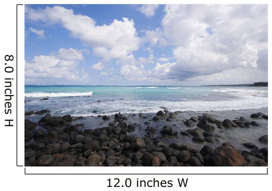 Gorgeous Blue Ocean And Cloudy Sky Wall Mural