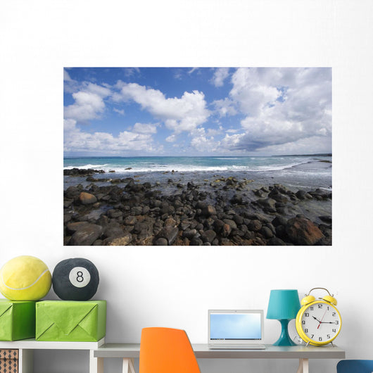Gorgeous Blue Ocean And Cloudy Sky Wall Mural