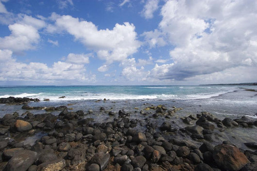 Gorgeous Blue Ocean And Cloudy Sky Wall Mural