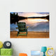 Wooden Chair Sunset Beach