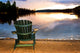 Wooden Chair Sunset Beach