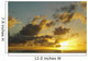 Sun Shining Through Clouds Over The Ocean At Sunset Wall Mural