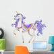 Fairytale Purple Watercolor Unicorn Wall Decal
