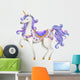 Fairytale Purple Watercolor Unicorn Wall Decal