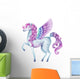 Watercolor Fairy Tale Pegasus Wall Decal