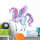 Watercolor Fairy Tale Pegasus Wall Decal