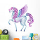 Watercolor Fairy Tale Pegasus Wall Decal