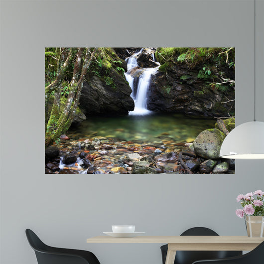 waterfall with splashpool Wall Mural