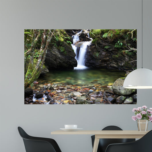 waterfall with splashpool Wall Mural