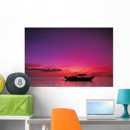 Purple Orange Sky Wall Mural