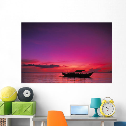 Purple Orange Sky Wall Mural