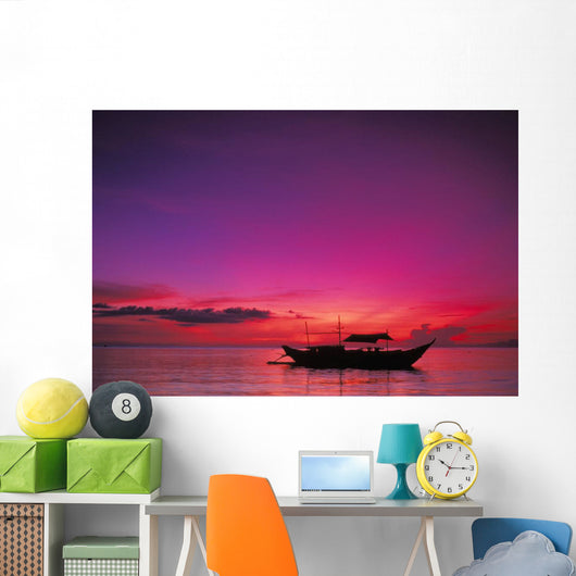 Purple Orange Sky Wall Mural