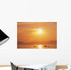 Fluke Of A Humpback Whale At Sunset Wall Mural