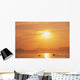 Fluke Of A Humpback Whale At Sunset Wall Mural