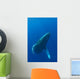 Hawaii, Humpback Whale Swimming In Deep Blue Ocean Wall Mural