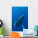 Hawaii, Humpback Whale Swimming In Deep Blue Ocean Wall Mural