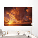 Hawaii, Kauai, Wailua, Sunrise Over The Ocean On A Cloudy Morning Wall Mural