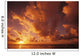 Hawaii, Kauai, Wailua, Sunrise Over The Ocean On A Cloudy Morning Wall Mural
