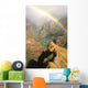 Hawaii, Kauai, Bright Rainbow Over Waimea Canyon Wall Mural