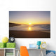 Hawaii, Kauai, Polihale Beach, Beautiful Shoreline At Sunset Wall Mural