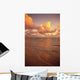 Late Afternoon Light Sreflects Pink Clouds On A Calm Ocean Wall Mural