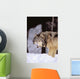 Alaska, Gray Wolf Stalking Prey In Deep Winter Snow Wall Mural