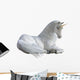 Resting White Magical Unicorn Wall Decal