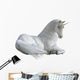 Resting White Magical Unicorn Wall Decal
