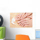 care for beautiful woman nails Wall Mural