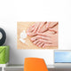 care for beautiful woman nails Wall Mural