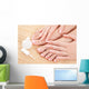 care for beautiful woman nails Wall Mural