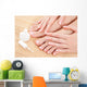 care for beautiful woman nails Wall Mural