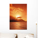 Hawaii, Kauai, North Shore, Sunset Over Bali Hai Point Wall Mural