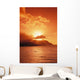 Hawaii, Kauai, North Shore, Sunset Over Bali Hai Point Wall Mural