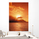 Hawaii, Kauai, North Shore, Sunset Over Bali Hai Point Wall Mural