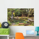 Scenery Peaceful Waterfall And Pond Wall Mural