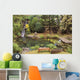 Scenery Peaceful Waterfall And Pond Wall Mural