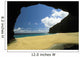 Secluded Beach Seen Through Rock Arch Wall Mural