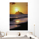 Hawaii, Oahu, Kailua, Lanikai Beach, Sunrise Over Mokulua Island Wall Mural
