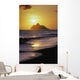 Hawaii, Oahu, Kailua, Lanikai Beach, Sunrise Over Mokulua Island Wall Mural