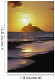 Hawaii, Oahu, Kailua, Lanikai Beach, Sunrise Over Mokulua Island Wall Mural