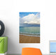 Hawaii, Oahu, Lanikai, Ocean And Clouds Over A Sandy Beach Wall Mural