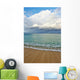 Hawaii, Oahu, Lanikai, Ocean And Clouds Over A Sandy Beach Wall Mural